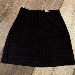 Aritzia Wilfred Plaid Mini Skirt- Size 00